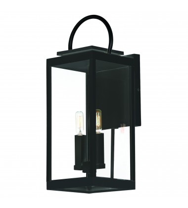  Nassau VX 1-Light Large Outdoor Wall Lantern-(40316CLBK)-Maxim