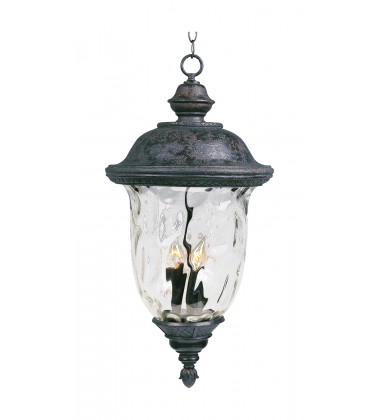  Carriage House VX 3-Light Outdoor Hanging Lan-(40427WGOB)-Maxim