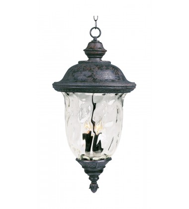  Carriage House VX 3-Light Outdoor Hanging Lan-(40428WGOB)-Maxim