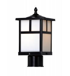  Coldwater 1-Light Outdoor Pole/Post Lantern-(4055WTBK)-Maxim