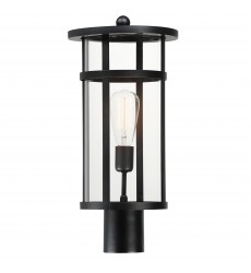  Clyde VX 1-Light VX Post Lantern-(40620CLBK)-Maxim