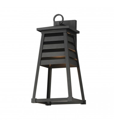  Shutters 1-Light Medium Outdoor Wall Sconce-(40634BK)-Maxim