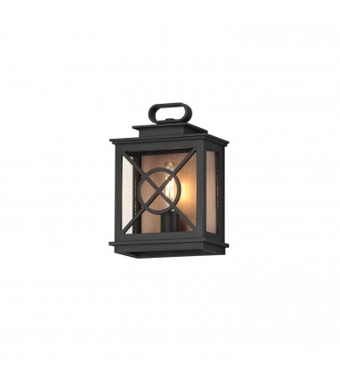  Yorktown VX 1-Light Outdoor Pocket Sconce-(40802CLACPBK)-Maxim