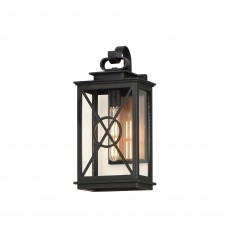  Yorktown VX 1-Light Outdoor Wall Sconce-(40804CLACPBK)-Maxim