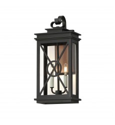  Yorktown VX 2-Light Outdoor Wall Sconce-(40806CLACPBK)-Maxim