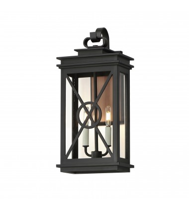  Yorktown VX 2-Light Outdoor Wall Sconce-(40806CLACPBK)-Maxim