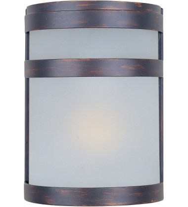  Arc 1-Light Outdoor Wall Sconce-(5000FTOI)-Maxim