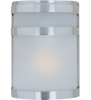  Arc 1-Light Outdoor Wall Sconce-(5000FTSST)-Maxim