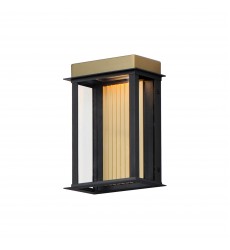  Rincon Small LED Outdoor Sconce-(50752BKGLD)-Maxim