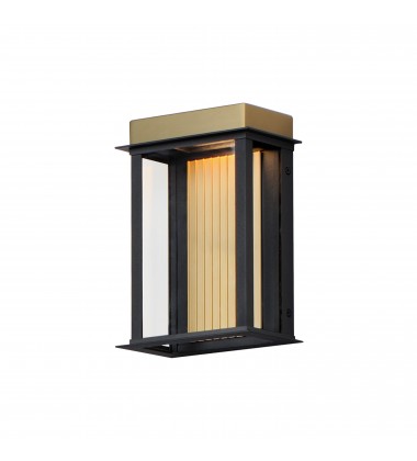  Rincon Small LED Outdoor Sconce-(50752BKGLD)-Maxim