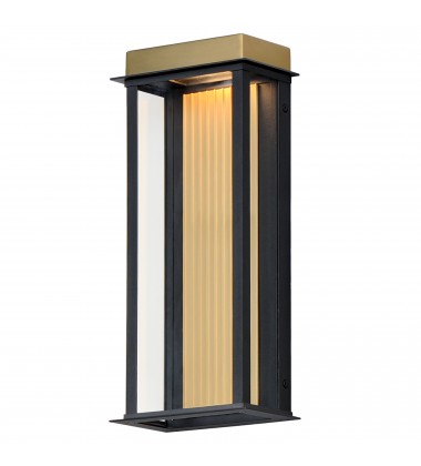  Rincon Large LED Outdoor Sconce-(50754BKGLD)-Maxim