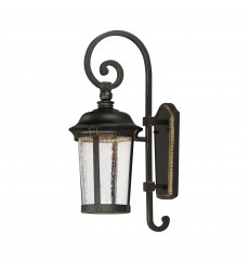  Dover LED Outdoor Wall Lantern-(55023CDBZ)-Maxim