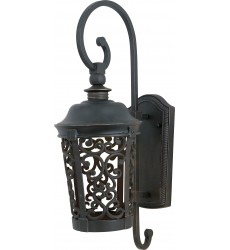  Whisper Dark Sky LED 1-Light Outdoor Wall Lantern-(55393BZ)-Maxim