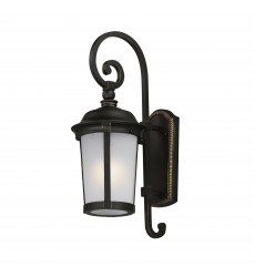  Dover LED 1-Light Outdoor Wall Lantern-(56093FSBZ)-Maxim