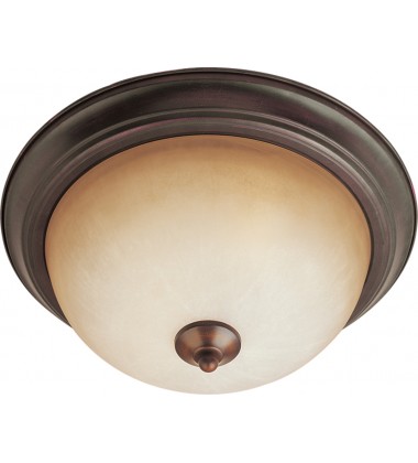  Essentials 2-Light Flush Mount-(5841WSOI)-Maxim