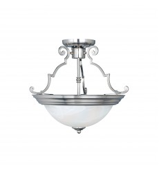  Essentials 2-Light Semi-Flush Mount-(5843MRSN)-Maxim