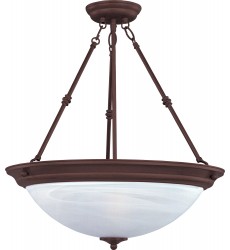  Essentials 3-Light Invert Bowl Pendant-(5845MROI)-Maxim