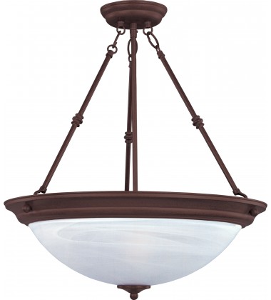  Essentials 3-Light Invert Bowl Pendant-(5845MROI)-Maxim