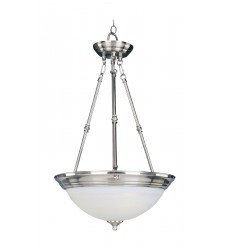  Essentials 3-Light Invert Bowl Pendant-(5845MRSN)-Maxim