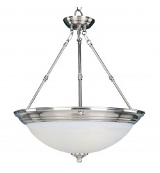  Essentials 3-Light Invert Bowl Pendant-(5846MRSN)-Maxim