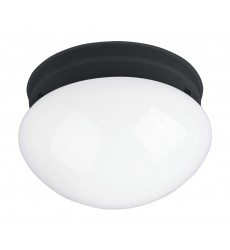  Essentials 1-Light Flush Mount-(5880WTBK)-Maxim