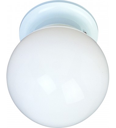  Essentials 1-Light Flush Mount-(5889WTWT)-Maxim