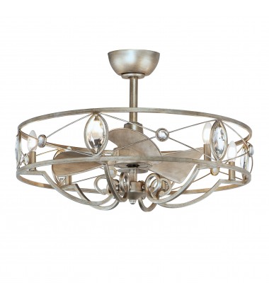 Solitaire 6-Light WiFi-enabled LED Fandelight-(61013SM)-Maxim Solitaire 6-Light WiFi-enabled LED Fandelight-(61013SM)-Maxim