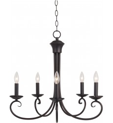 Loft 5-Light Chandelier-(70005OI)-Maxim  Loft 5-Light Chandelier-(70005OI)-Maxim