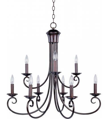 Loft 9-Light Chandelier-(70006OI)-Maxim  Loft 9-Light Chandelier-(70006OI)-Maxim