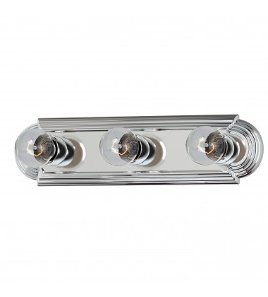  Essentials 3-Light Racetrack Bath Vanity Light-(7123PC)-Maxim