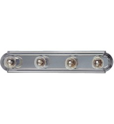  Essentials 4-Light Racetrack Bath Vanity Light-(7124SN)-Maxim
