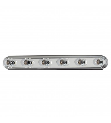  Essentials 6-Light Racetrack Bath Vanity Light-(7126PC)-Maxim
