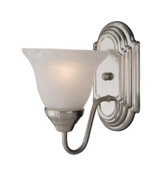 Essentials 1-Light Wall Sconce-(8011MRSN)-Maxim Essentials 1-Light Wall Sconce-(8011MRSN)-Maxim