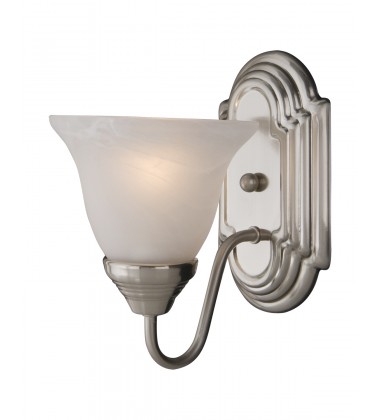 Essentials 1-Light Wall Sconce-(8011MRSN)-Maxim