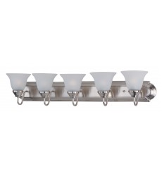 Essentials 5-Light Bath Vanity-(8015FTSN)-Maxim Essentials 5-Light Bath Vanity-(8015FTSN)-Maxim