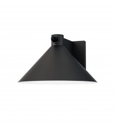 Conoid Large LED Outdoor Wall Sconce W/ Dusk-Dawn-(86143BK/MSP)-Maxim Conoid Large LED Outdoor Wall Sconce W/ Dusk-Dawn-(86143BK/MSP)-Maxim