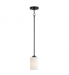  Deven 1-Light Mini Pendant-(90030SWBK)-Maxim