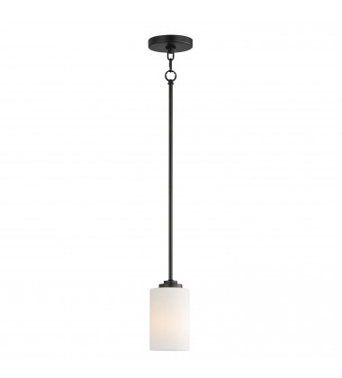  Deven 1-Light Mini Pendant-(90030SWBK)-Maxim
