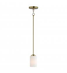  Deven 1-Light Mini Pendant-(90030SWSBR)-Maxim