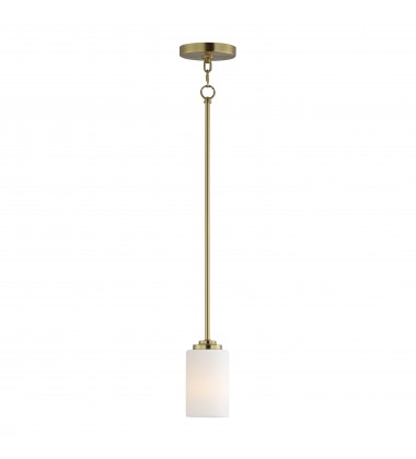  Deven 1-Light Mini Pendant-(90030SWSBR)-Maxim