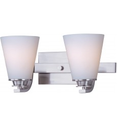  Conical 2-Light Bath Vanity-(9012SWSN)-Maxim