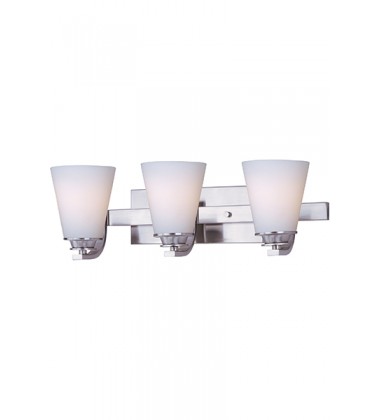  Conical 3-Light Bath Vanity-(9013SWSN)-Maxim