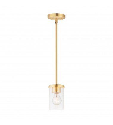  Corona 1-Light Mini Pendant-(90200CLSBR)-Maxim