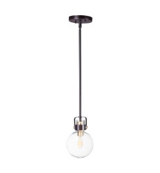  Bauhaus 1-Light Mini Pendant-(90510CLBZSBR)-Maxim