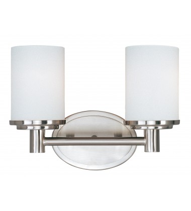 Cylinder 2-Light Bath Vanity-(9052SWSN)-Maxim