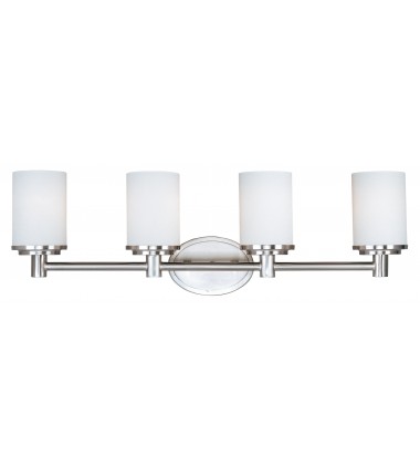  Cylinder 4-Light Bath Vanity-(9054SWSN)-Maxim