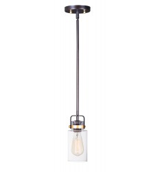  Magnolia 1-Light Mini Pendant-(91070CLBZGLD)-Maxim