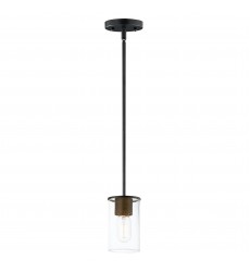  Sleek 1-Light Mini Pendant-(91840CDABBK)-Maxim