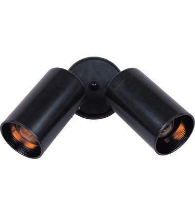  Spots 2-Light Can Wall/Flush Mount-(92011BK)-Maxim