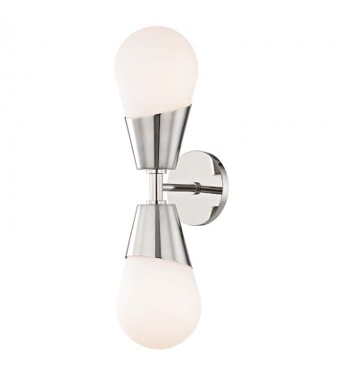 Cora 2 Light Wall Sconce (H101102-PN) - Mitzi Lighting Cora 2 Light Wall Sconce (H101102-PN) - Mitzi Lighting